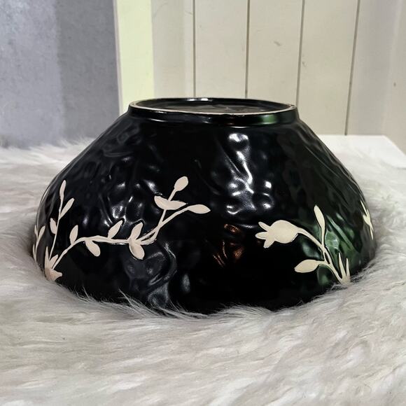 NEW Valeriano Paz Vintage Peruvian Handmade Floral Folk Art Pottery Flower Bowl - Picture 5 of 14